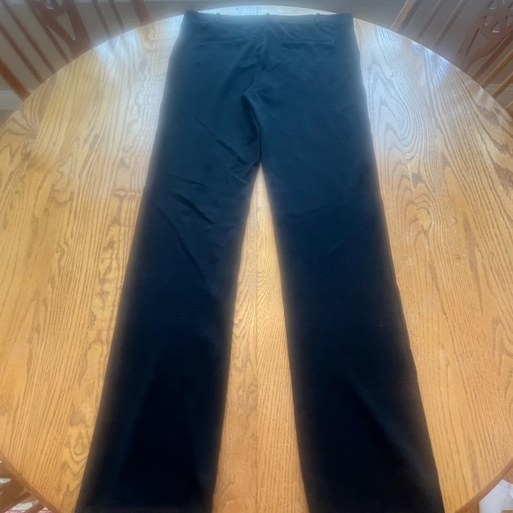 Betabrand XL long yoga dress pants Black Pull On Stretch Knit VGUC *Msurmnts - Picture 2 of 8